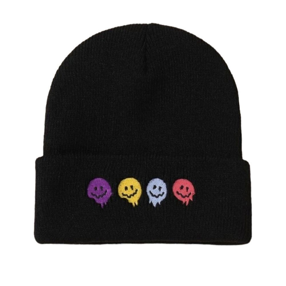 Melting Smiley Face Beanie